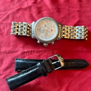 CSX Michele Diamond Watch + extra alligator band